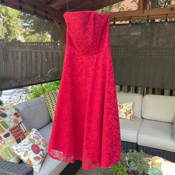 Sparkly Strapless Dress - Picture 1 of 5